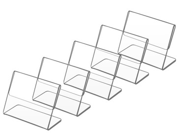 STOJAK typ L CENĘ OPIS CENÓWKA 80x50mm PLEXI 5szt