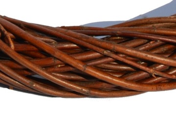 Podkład Oplot Wiklinowy Wianek z Wikliny BRĄZ 20cm