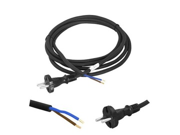 Przewód kabel z wtyczką OW Guma 2x1 3m