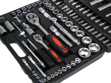 ZESTAW KLUCZY NASADOWYCH KLUCZE NASADOWE 108+ 6-22 mm 12 SZTUK NASADKI TORX