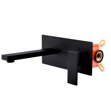 VELDMAN ŚCIENNA BATERIA UMYWALKOWA QUADRO BLACK