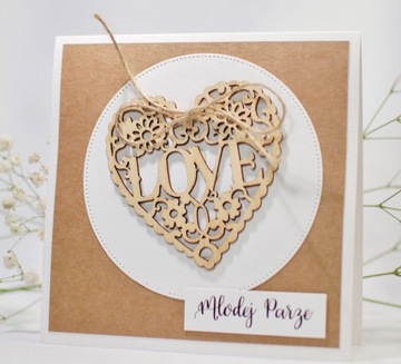 СВАДЕБНАЯ ОТКРЫТКА, ручная работа