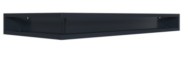Решетка каминная угловая LUFT 80x40x9 2 шт графит