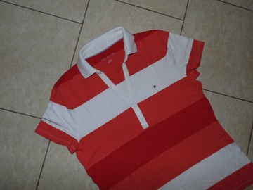 TOMMY HILFIGER BLUZKA KOSZULKA POLO M L PASKI