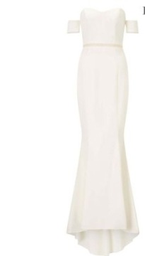 sukienka długa biała suknia ślubna 40 42 L XL 14
