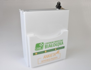 урна, копилка, коробочка из оргстекла с кармашком с логотипом