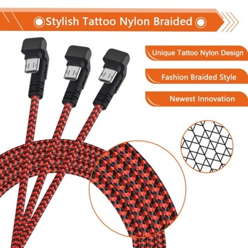 КАБЕЛЬ MICRO USB УГОЛ 180 ГРАДУСОВ 1,5 М БЫСТРАЯ ЗАРЯДКА