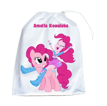 MY LITTLE PONY worek biały buty szkoła+imię