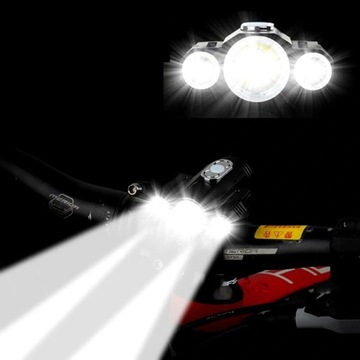 Велосипедный фонарь ТРАНСФОРМЕРЫ 3 диода 180 градусов ZOOM LT7 держатель для велосипеда