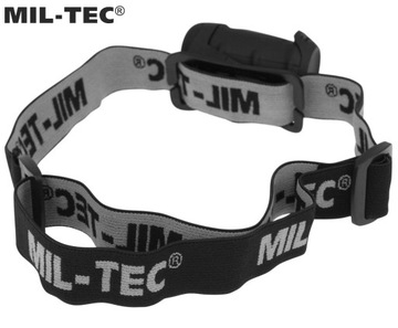 Светодиодный налобный фонарь Mil-Tec LUXEON 65 лм, 4 цвета, черный
