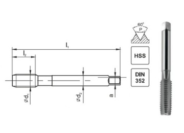 Машинный метчик HSS M7