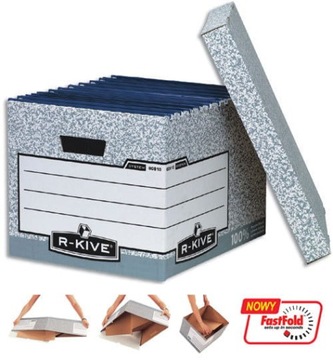 Ящик для архивирования со съемной крышкой 340х295х405мм серый Fellowes x8