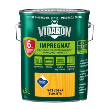 VIDARON Impregnat dekoracyjny 4.5L Sosna Złocista
