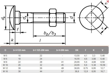 M6x35 ŚRUBA DIN 603 ZAMKOWA ŁAWKOWA 6x35 INOX NIERDZEWNA A2
