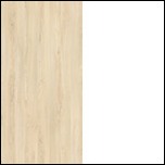 Тумбочка DROP 13, фьорд+белый/платина, БЕСПЛАТНО