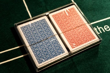 2 игральные карты, 100% пластиковый покерный мост + футляр