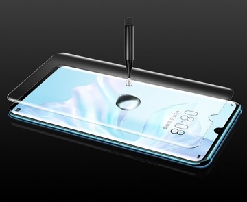 Для Huawei P30 Pro ЗАКАЛЕННОЕ СТЕКЛО УФ 3D + ЛАМПА
