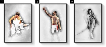 Kolekcja Grafiki Plakaty Freddie Mercury Queen A3