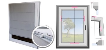 Механизм для римских штор на заказ - направляющая