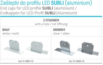 ЗАГЛУШКА ДЛЯ АЛЮМИНИЕВОГО ПРОФИЛЯ SUBLI ZATI MONO