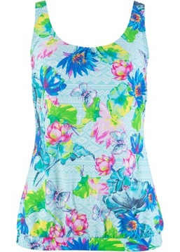 S3193 TOP PLAŻOWY GÓRA TANKINI KOLOROWA R.36