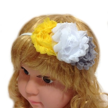 OPASKA KWIATY BIEL/POPIEL/ŻÓŁTY 36CM-54CM