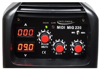 MIDI MIG 220A Сварочный аппарат MIG MMA WELDMAN Лодзь