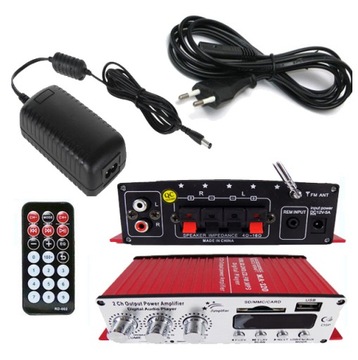 SUFITOWY AMPLITUNER WZMACNIACZ FM MP3 AUX USB SD