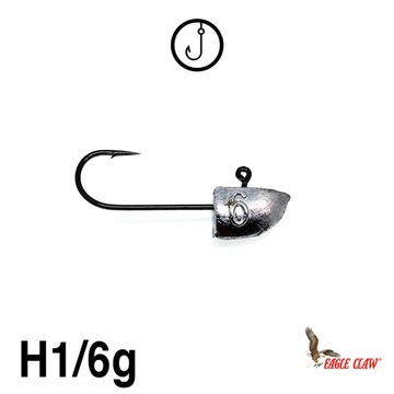 Główki TRÓJKĄTNE |EAGLE CLAW BLACK|HAK 1| 6g |5szt