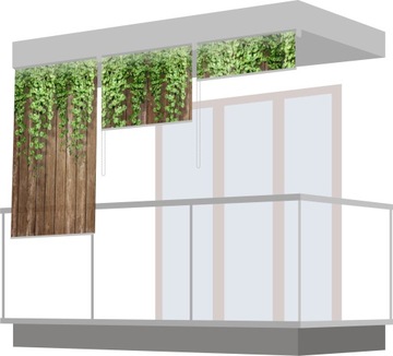 wymiary wzory motywy kolory ROLETA BALKON 46x150