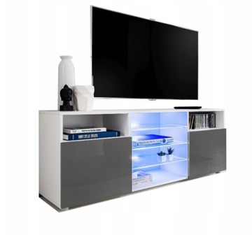 Тумба под телевизор для гостиной, GLOSS LED GLASS