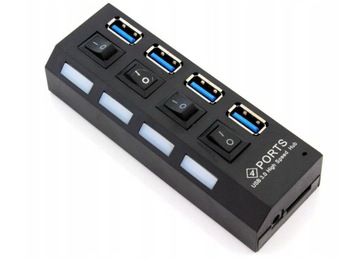 НАСТОЯЩИЙ РАЗВЕТВИТЕЛЬ-концентратор USB 3.0 для 4 портов 5 Гбит/с.