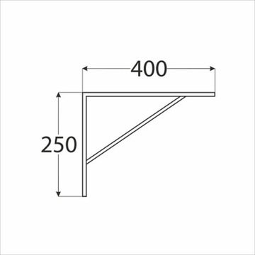 КРОНШТЕЙН подставка для SHELF SHELF 40х25см черный