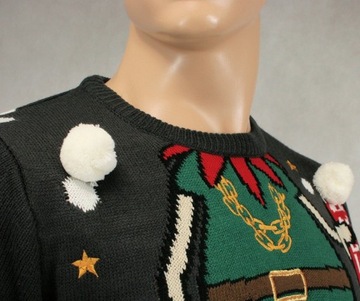 Świąteczny Sweter z Elfem - Brave Soul - L