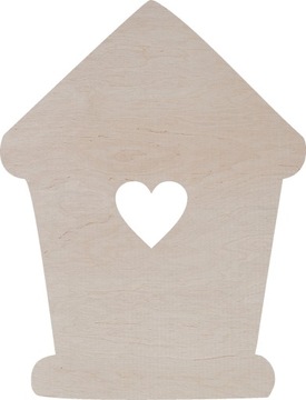 Domek serce 15 cm OCZYSZCZONE