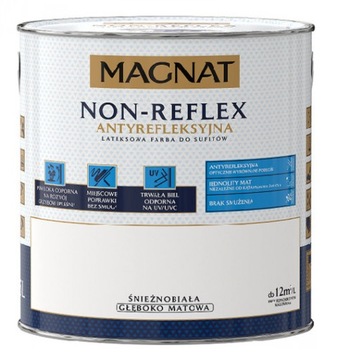 MAGNAT NON-REFLEX Белая краска для потолка 2,5л