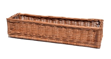 Skrzynka na kwiaty sadzonki skrzynka wiklina 70cm