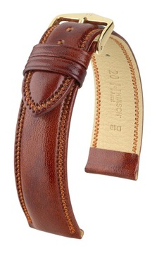 PASEK DO ZEGARKA HIRSCH ASCOT ZŁOTY BRĄZ 20 mm