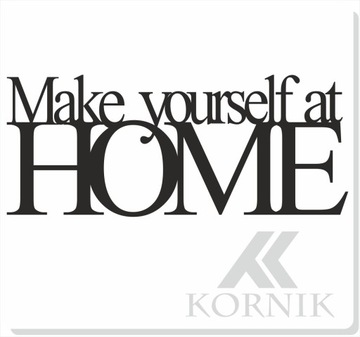 Надпись на стене «Будь дома»