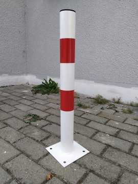ПАРКОВОЧНЫЙ СТОЙК, БЕЛЫЙ И КРАСНЫЙ, FI60