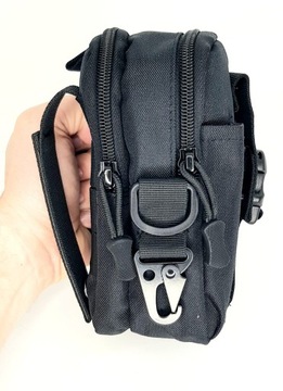 ЧЕРНАЯ НАСТЕННАЯ СУМКА MOLLE С РЕМЕНЕМ