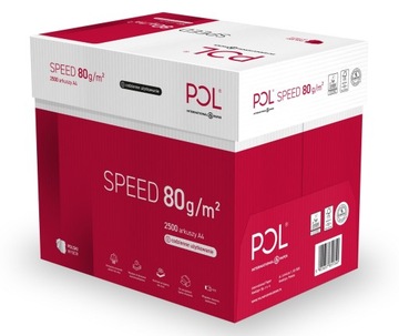 PAPIER KSERO BIAŁY DO DRUKARKI A4 80G KARTON 5X500