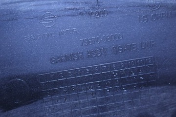 ЗАДНЯЯ НАКЛАДКА КАПОТА SSANG YONG REXTON II 79670-08000