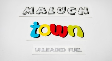 Zestaw naklejek Maluch Town Fiat 126p