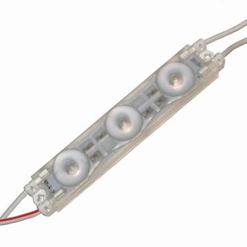 Moduł LED 3x SMD3030 3W 260lm Soczewka W 6000K HQ