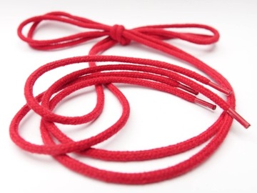 sznurowadła sznurówki okrągłe 120cm 5mm czerwone
