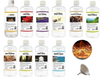ZESTAW 10L BIOPALIWO zapachowe MIX zapachów bioetanol Efekt Żarzenia