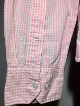 Koszula różowa w kratkę Esprit L *PW59*