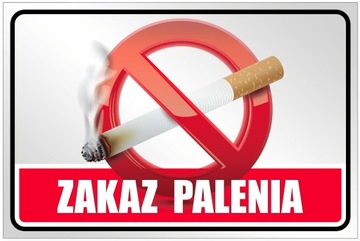 ZAKAZ PALENIA TABLICZKA 40x27 PCV 3mm E PAPIEROS