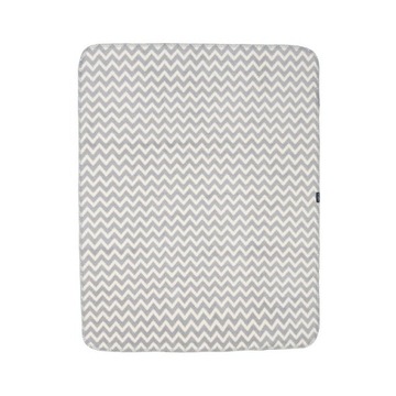 Детское одеяло Zaffiro Cotton для коляски - бело-серый зигзаг